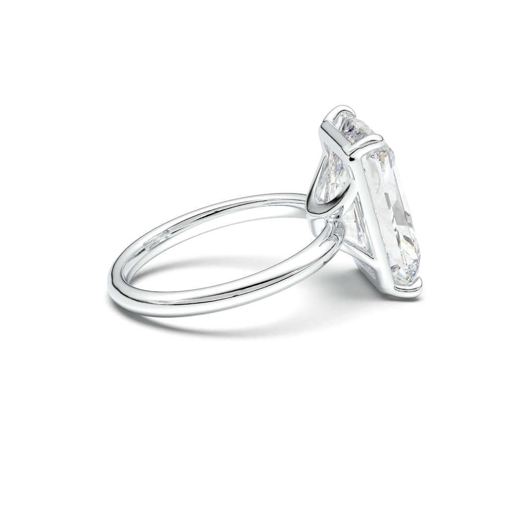 Radiant Solitaire Horseshoe Setting Engagement Ring
