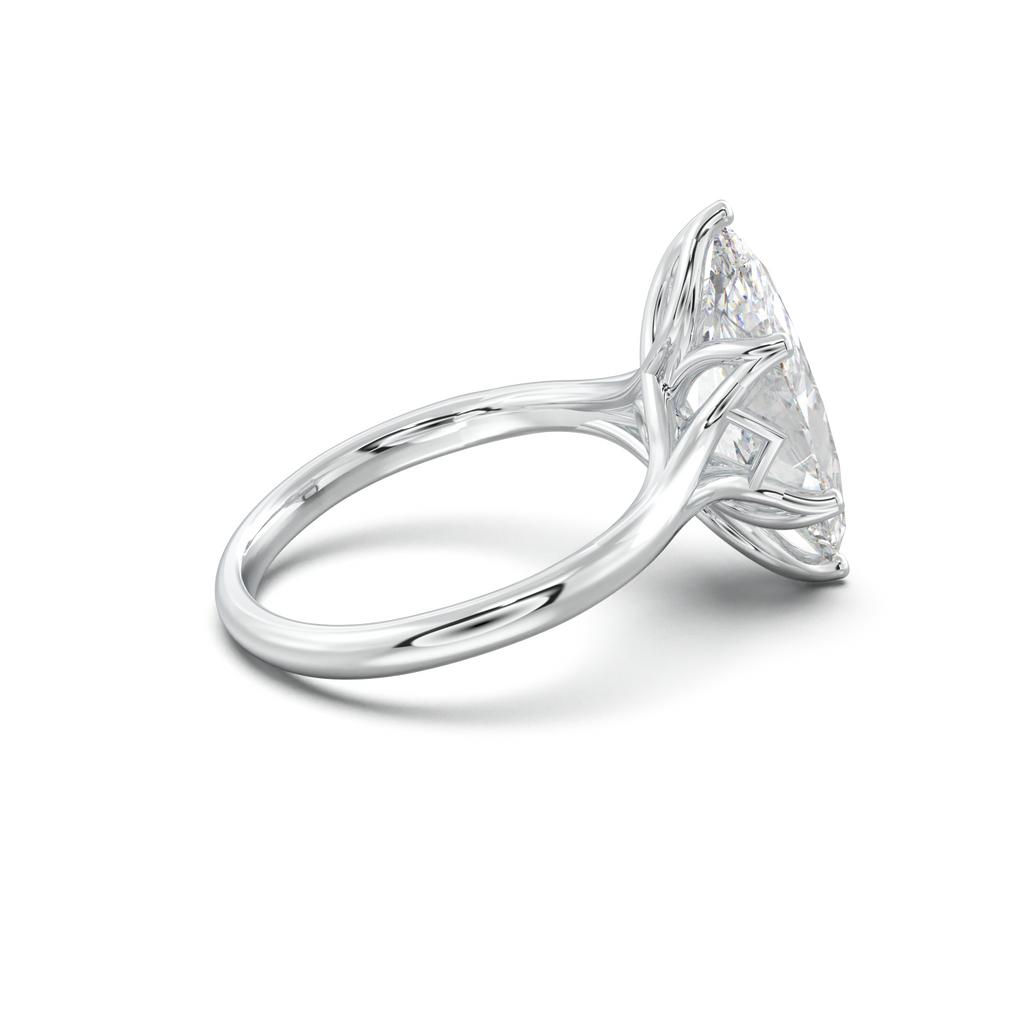 Marquise Solitaire with Hidden Diamond Accent