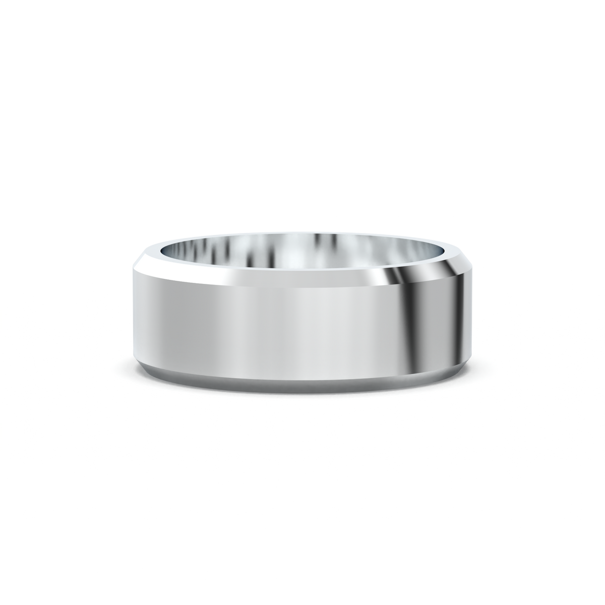 Wide Beveled Men's Band