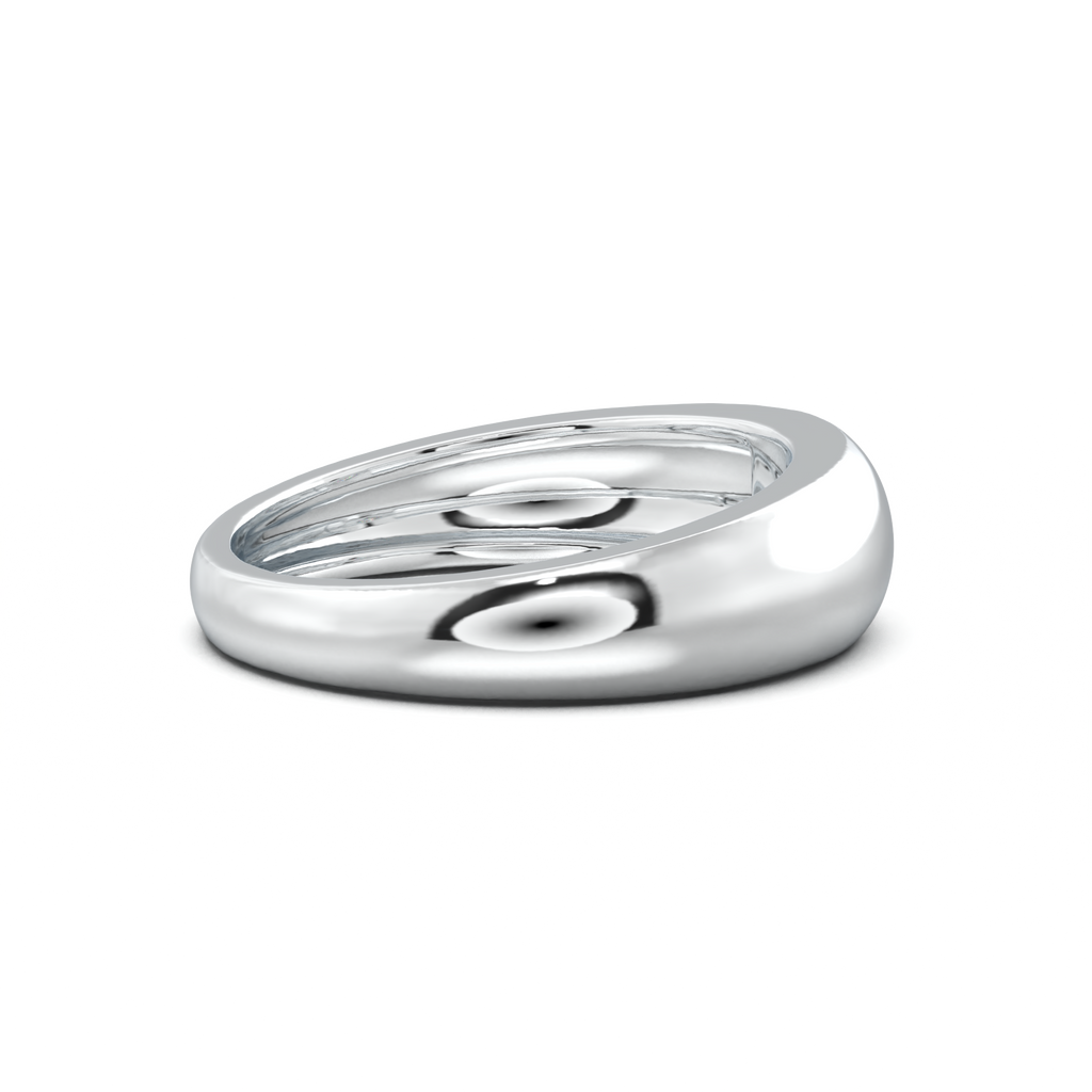 Flush-Set Marquise Men's Band
