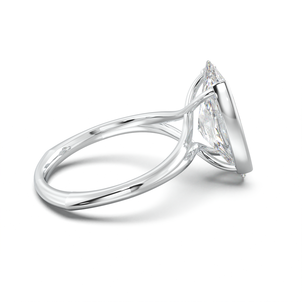 Moval Halo Pavé Engagement Ring