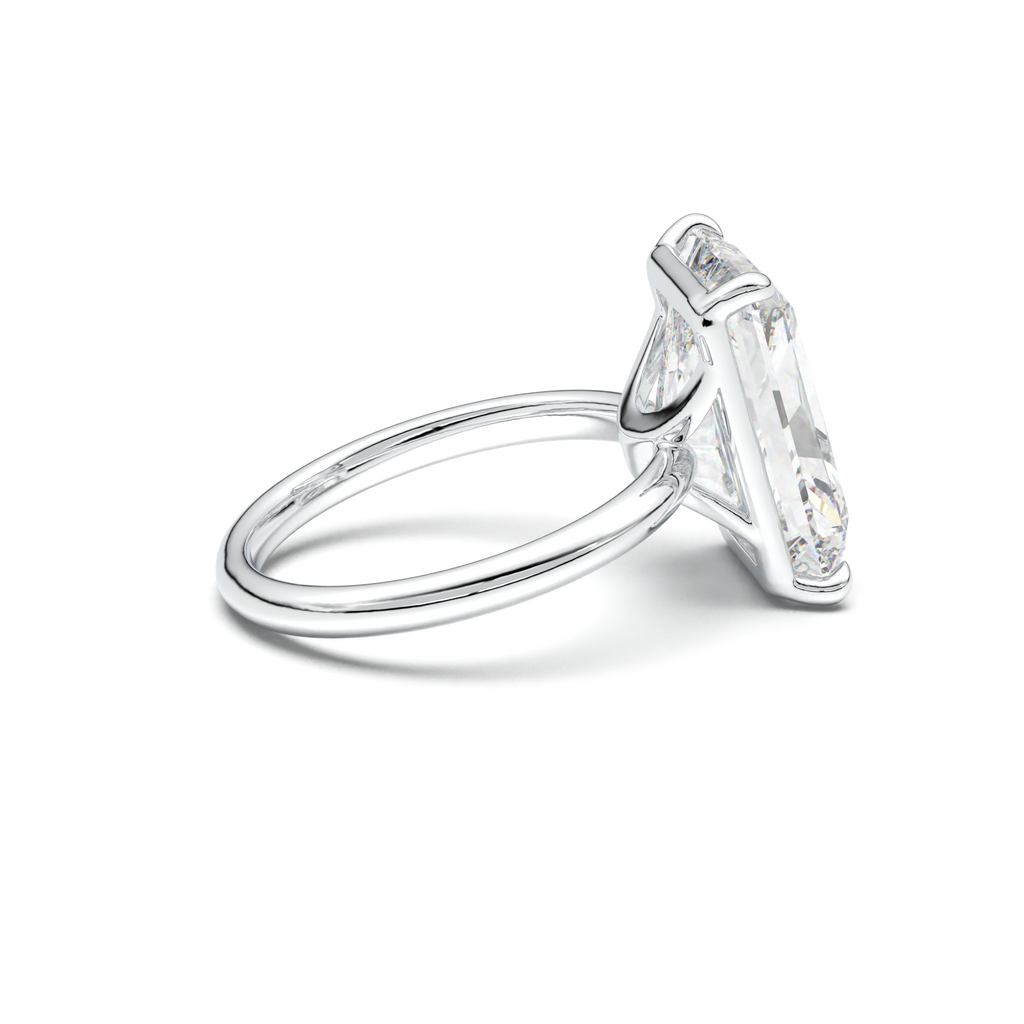 Radiant Solitaire Horseshoe Setting Engagement Ring