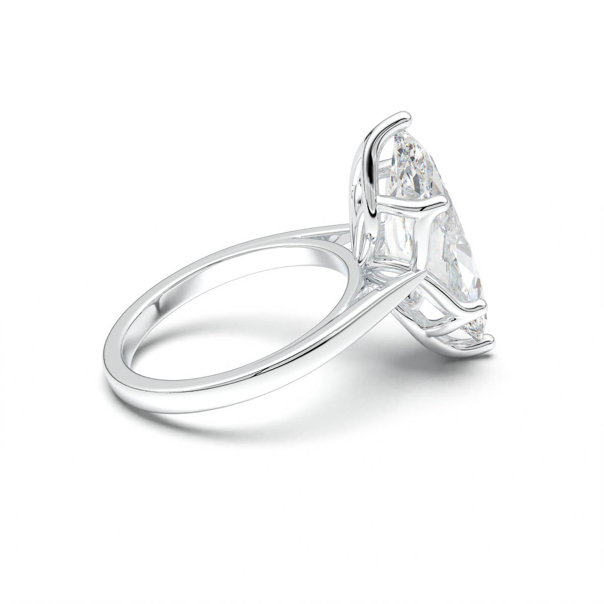 Marquise Solitaire Engagement Ring