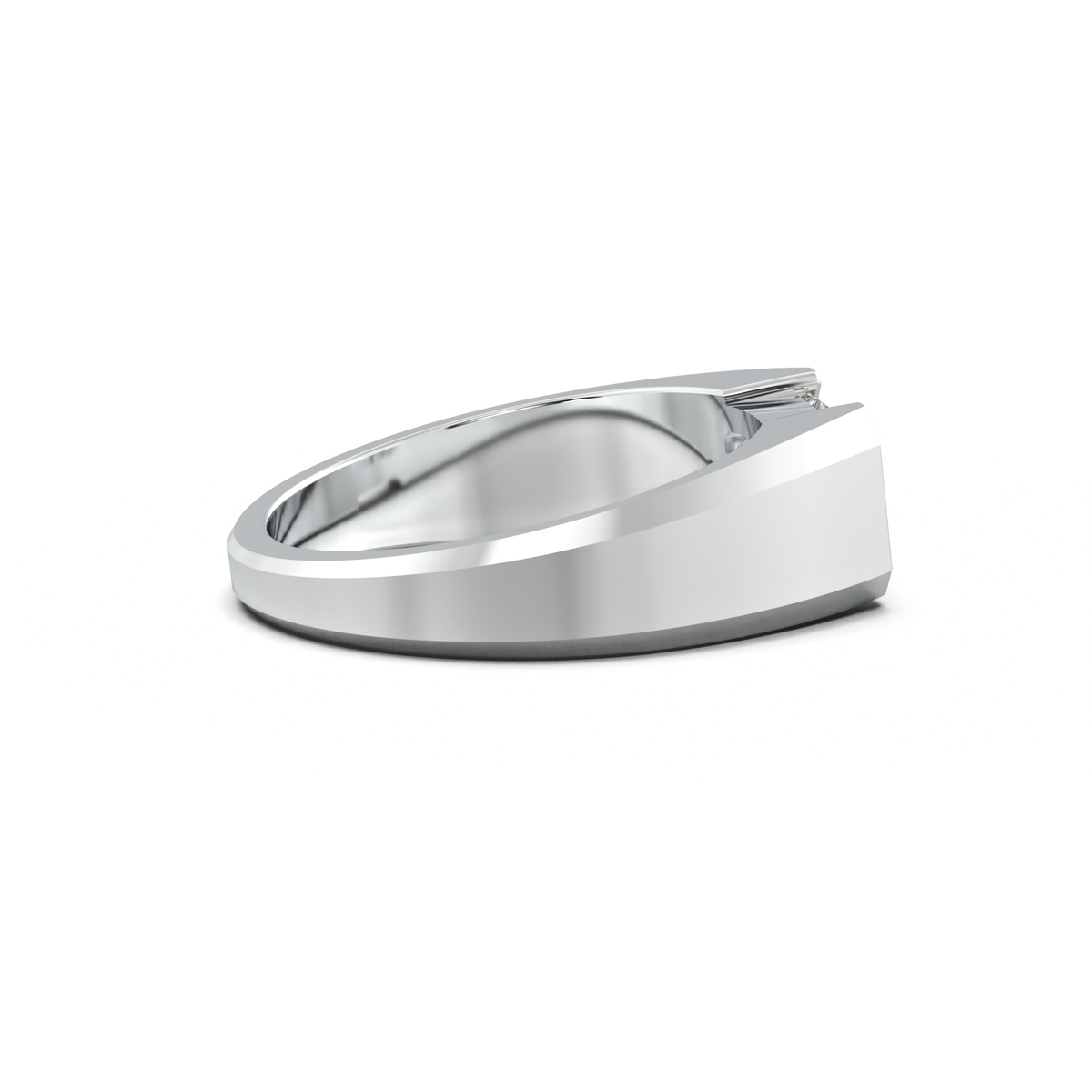 East-West Emerald Men's Ring