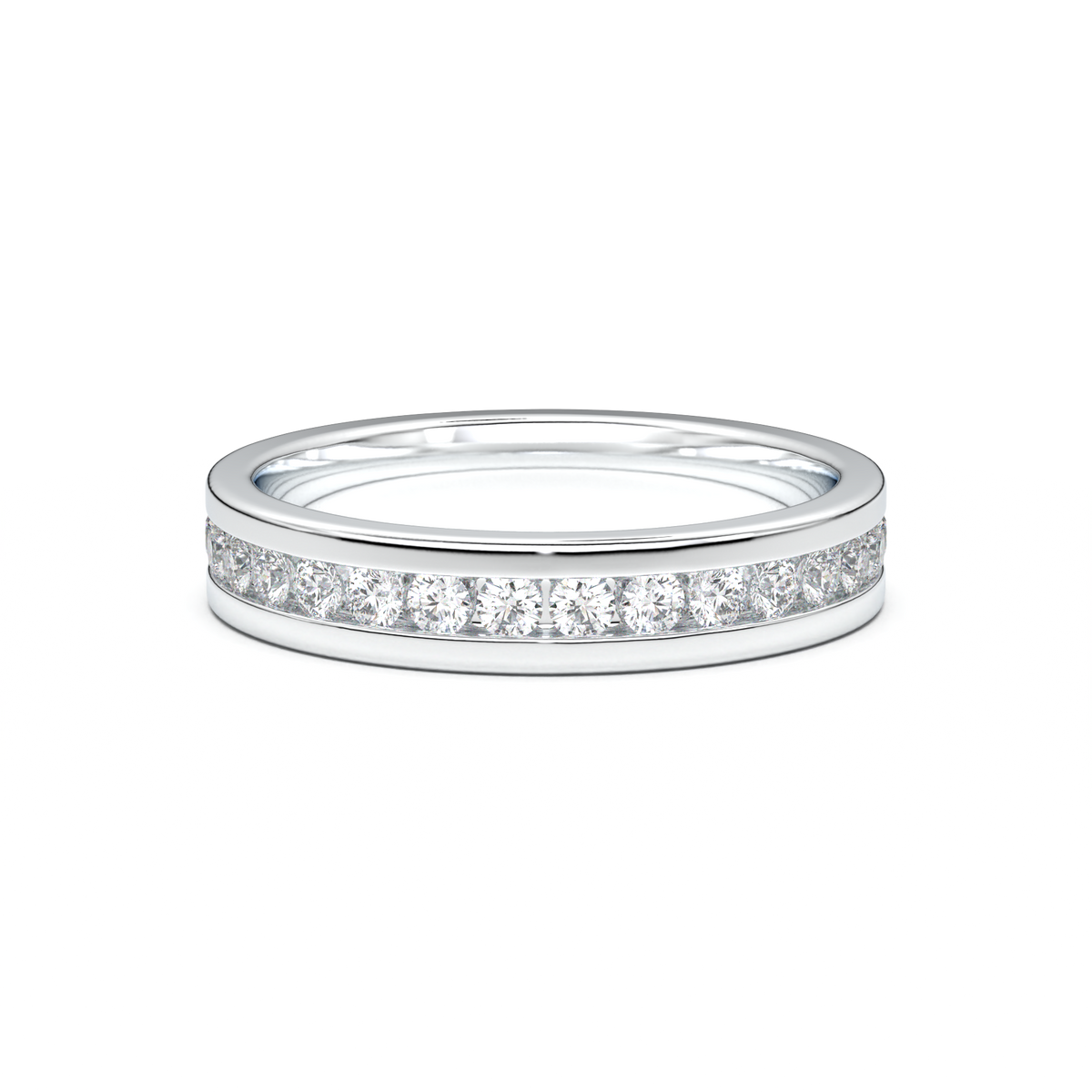 Channel-Set Diamond Men's Band