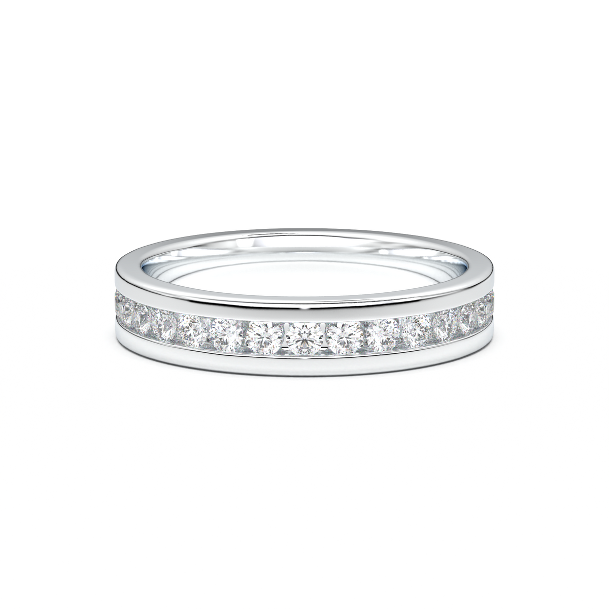 Channel-Set Diamond Men's Band