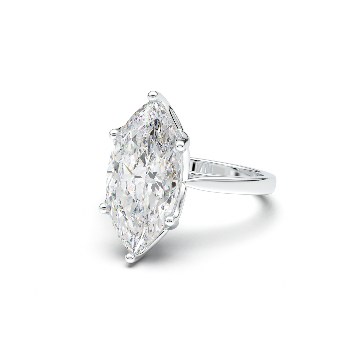 Marquise Solitaire Engagement Ring