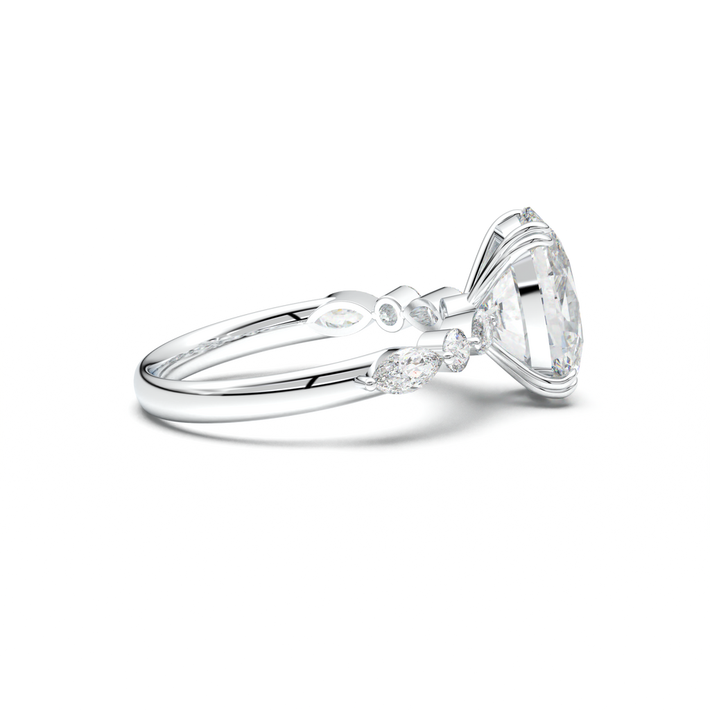 Oval Mixed-Shape Engagement Ring