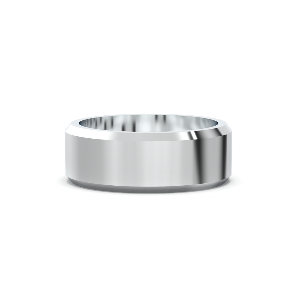 Wide Beveled Men's Band