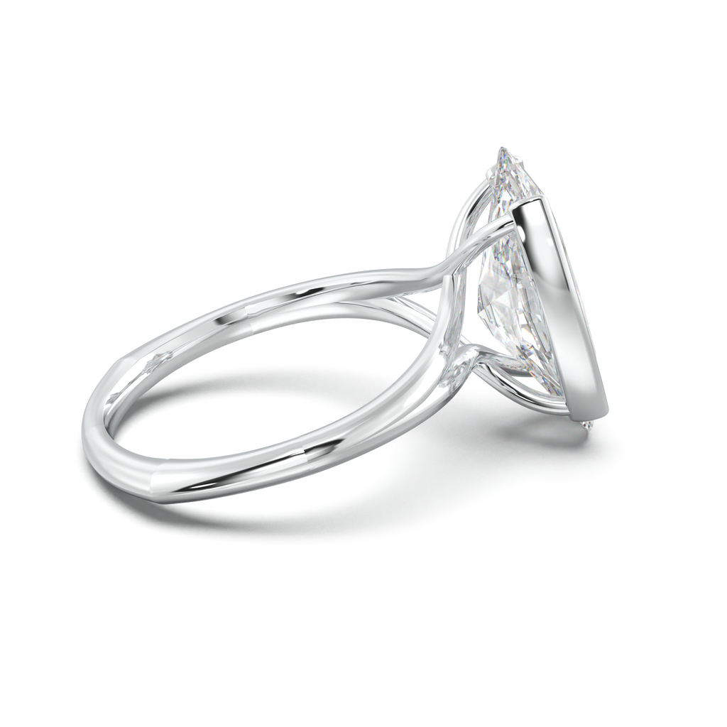 Moval Halo Pavé Engagement Ring