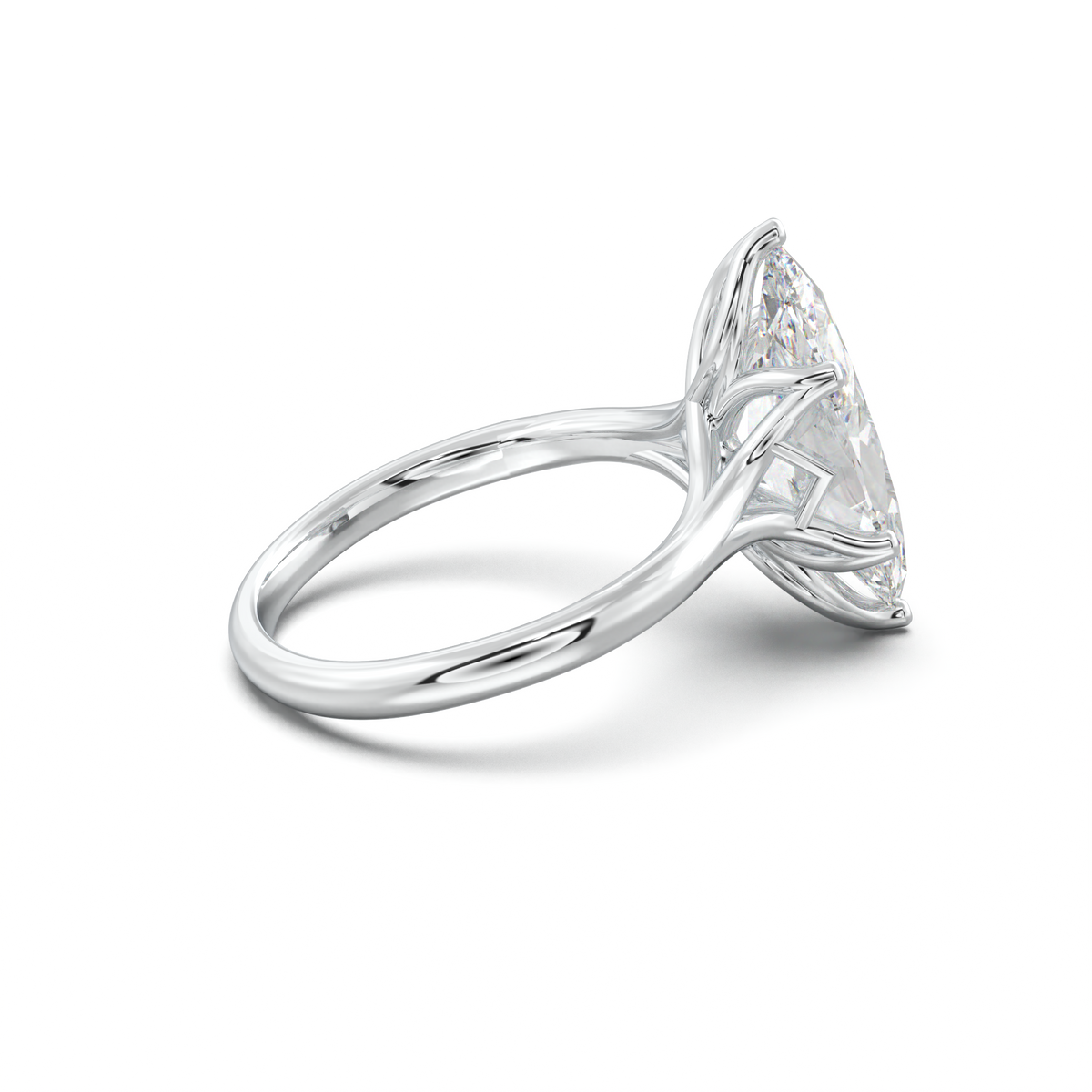 Marquise Solitaire with Hidden Diamond Accent