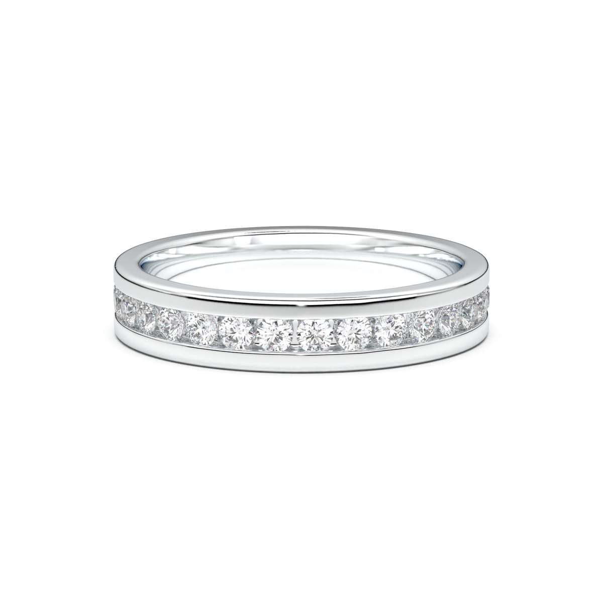 Channel-Set Diamond Men's Band