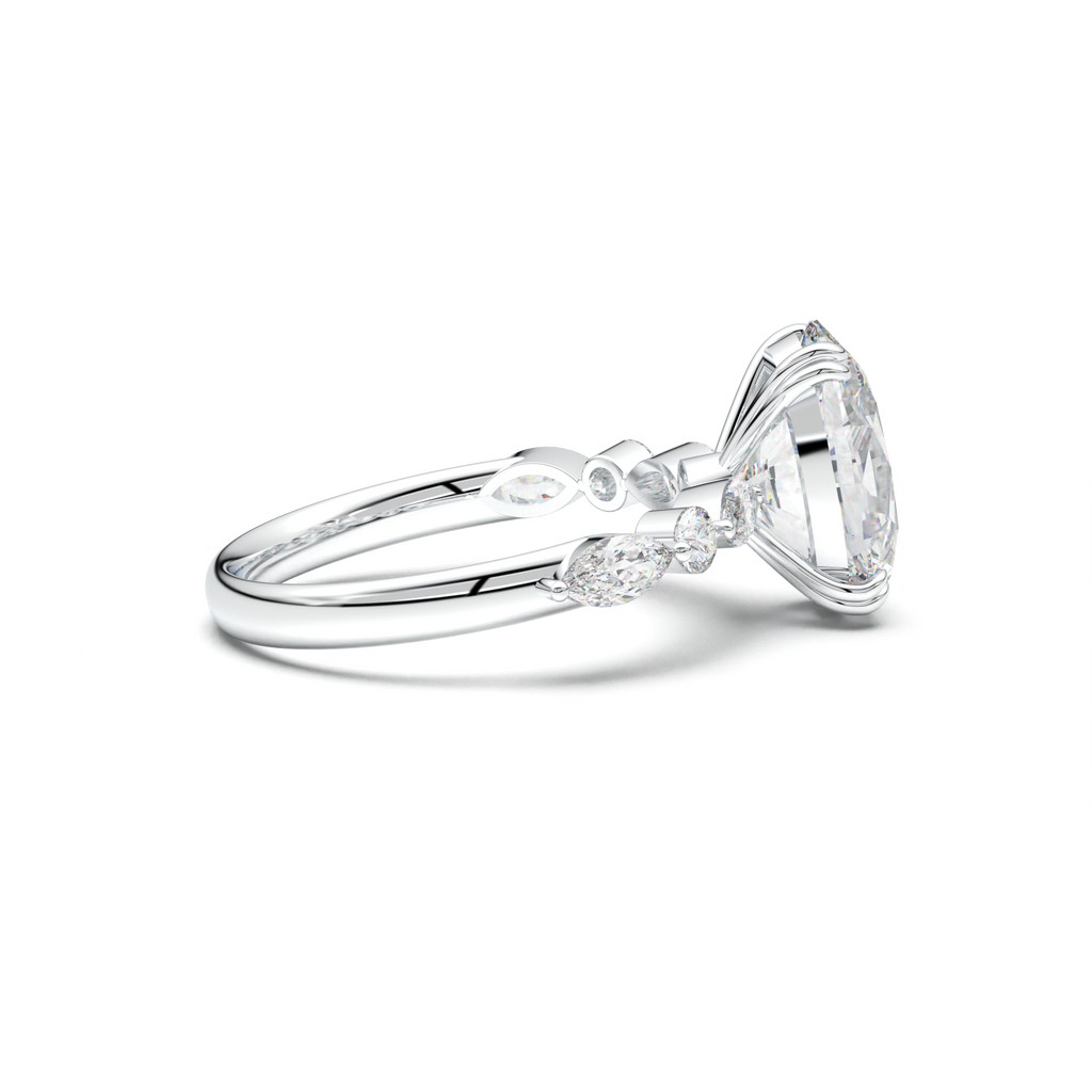 Oval Mixed-Shape Engagement Ring