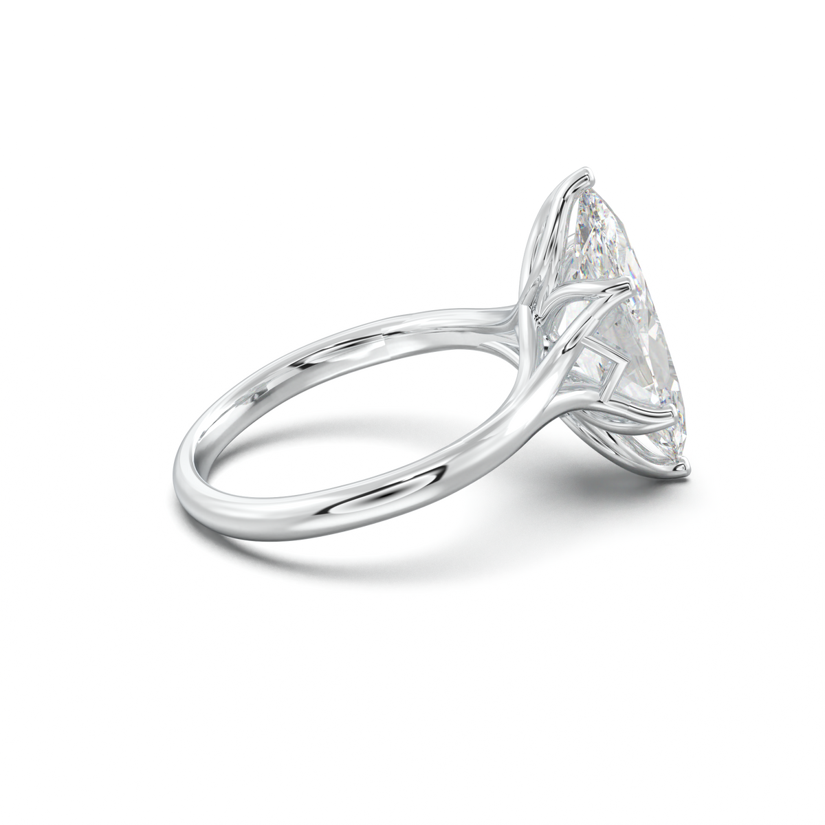 Marquise Solitaire with Hidden Diamond Accent
