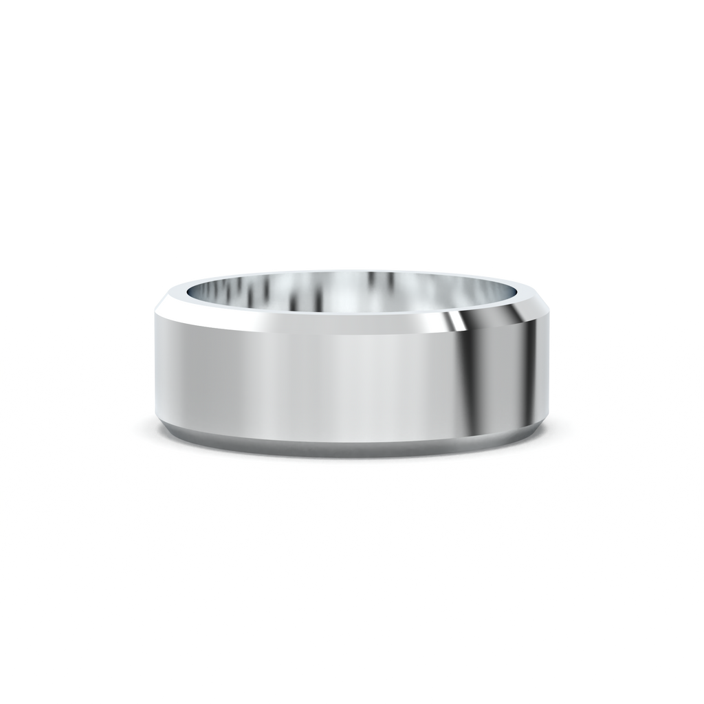 Wide Beveled Men's Band