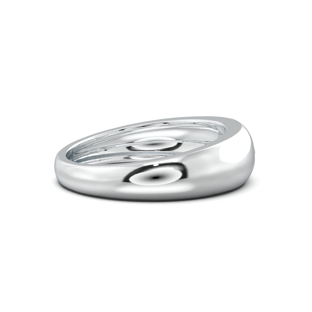 Flush-Set Marquise Men's Band