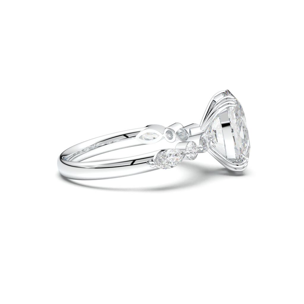 Oval Mixed-Shape Engagement Ring