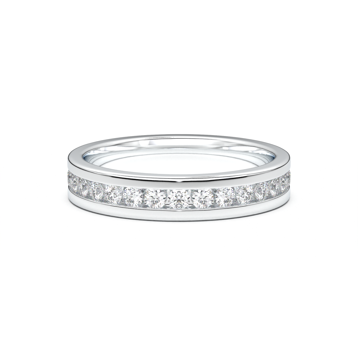 Channel-Set Diamond Men's Band