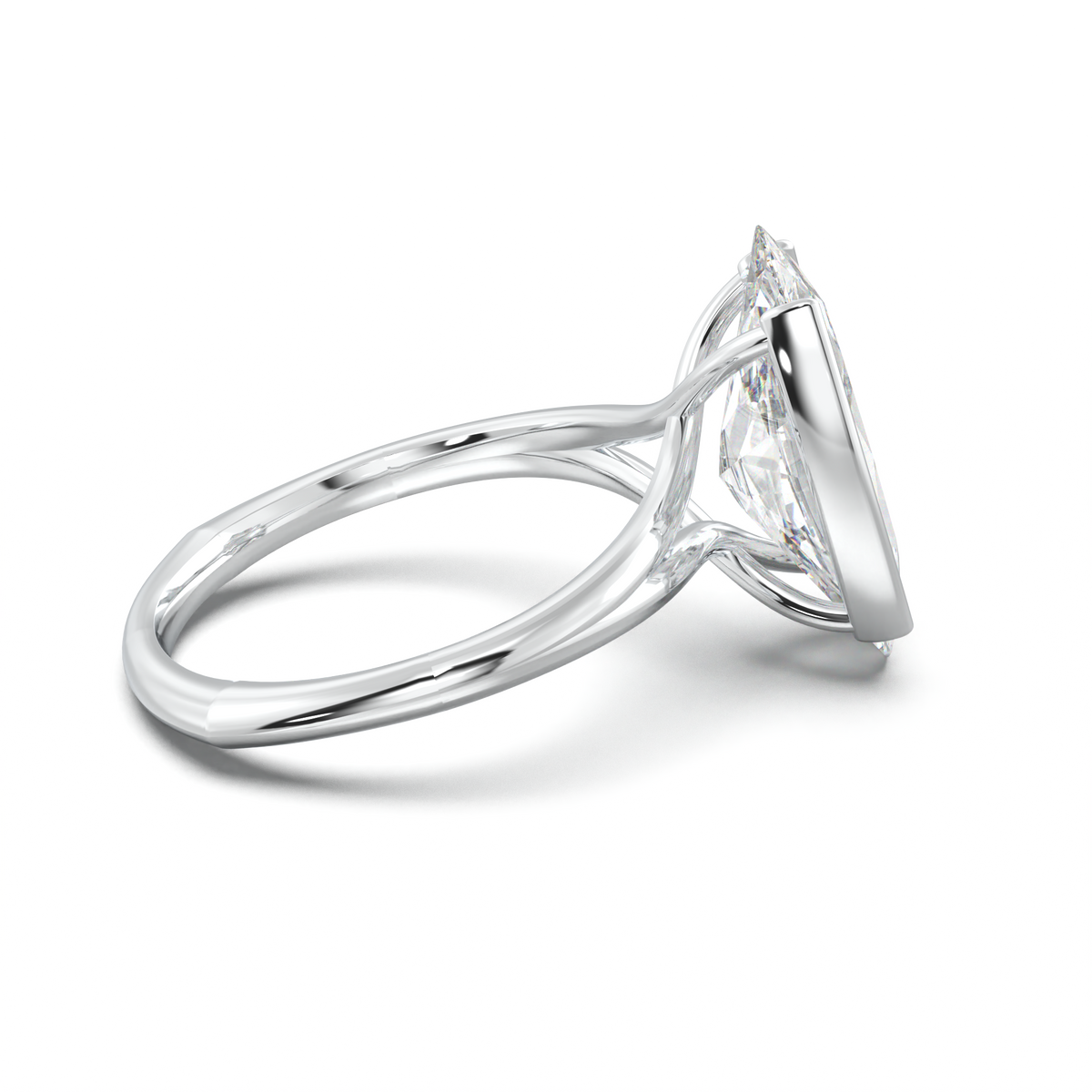 Moval Halo Pavé Engagement Ring