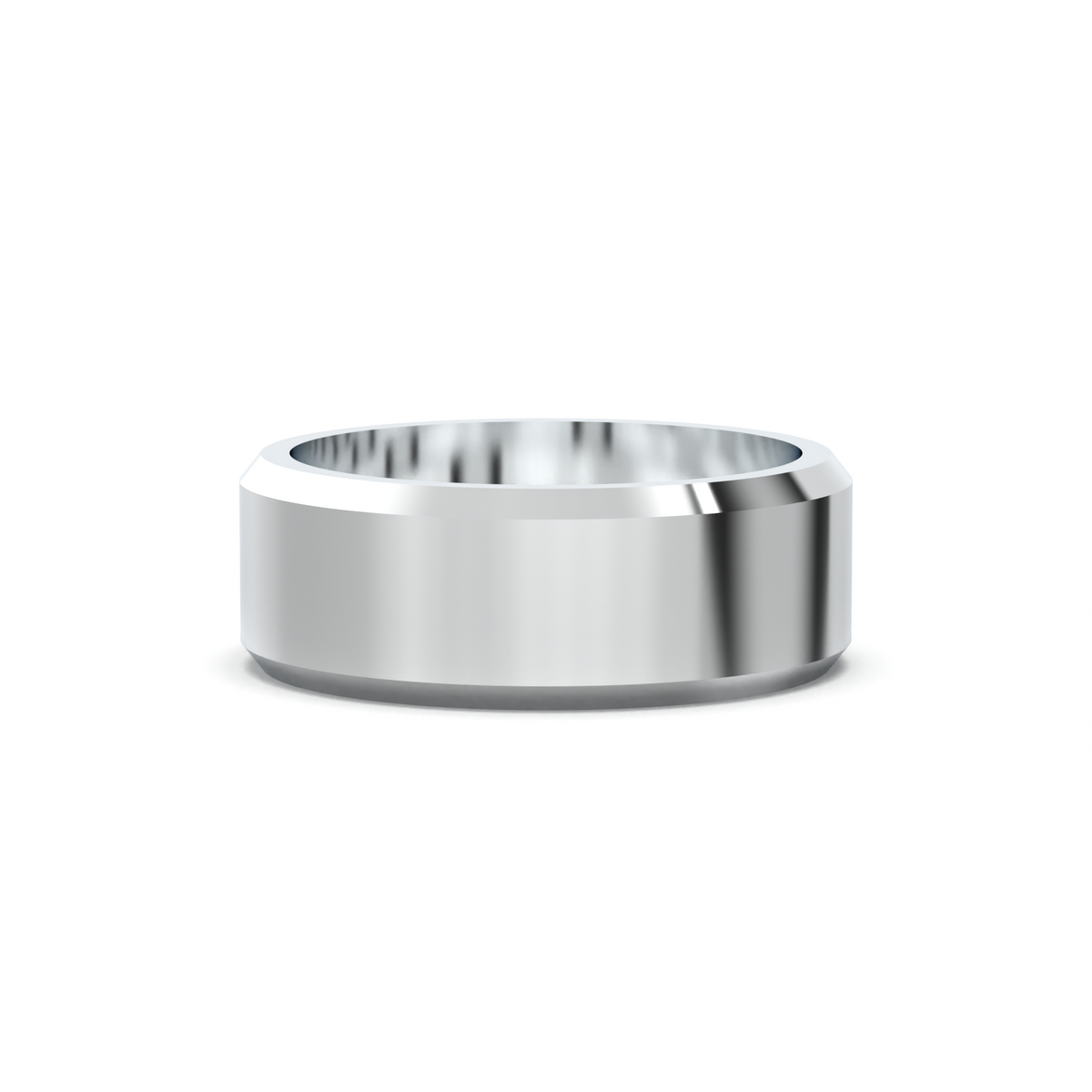 Wide Beveled Men's Band