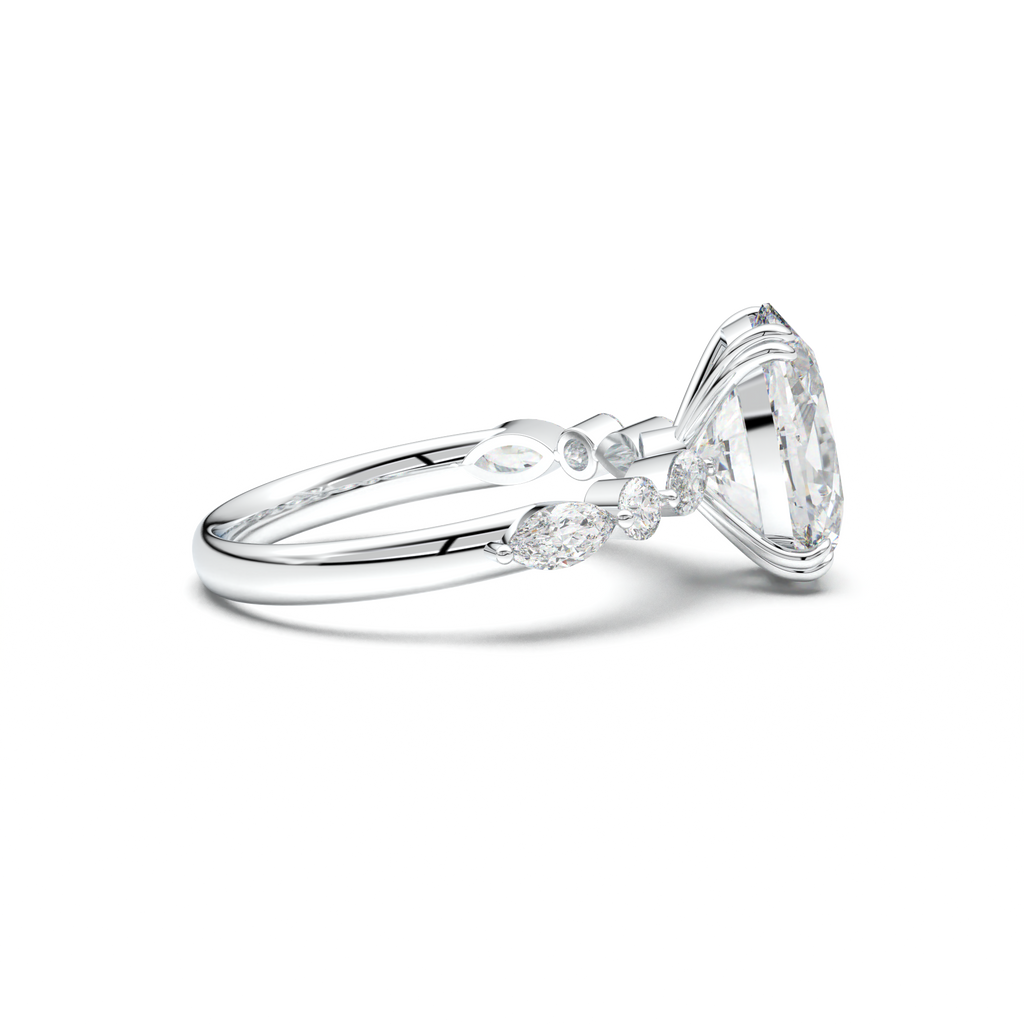 Oval Mixed-Shape Engagement Ring