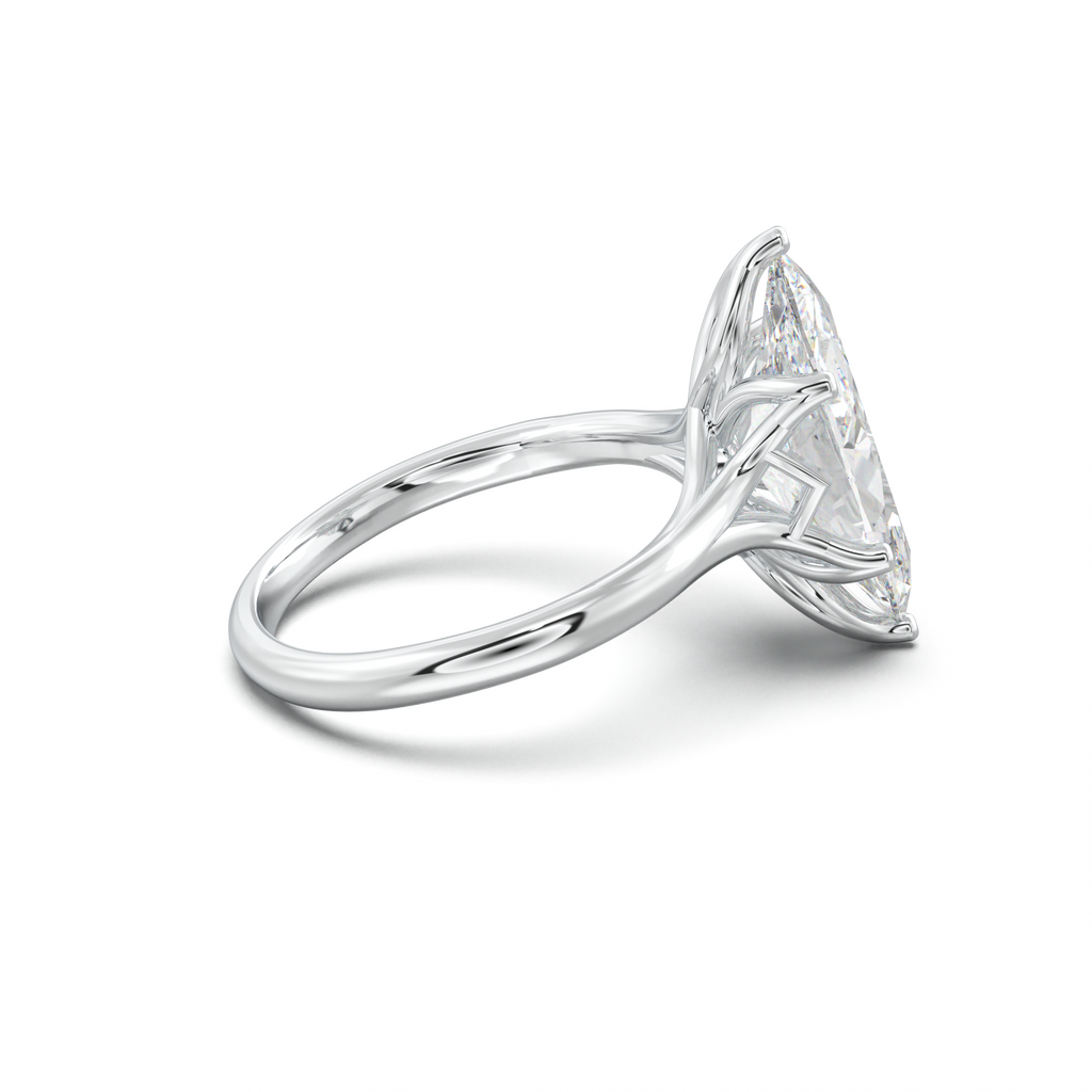Marquise Solitaire with Hidden Diamond Accent