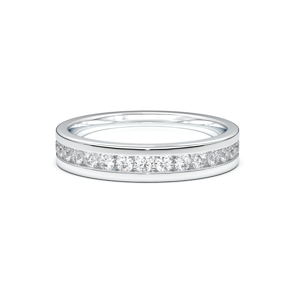 Channel-Set Diamond Men's Band