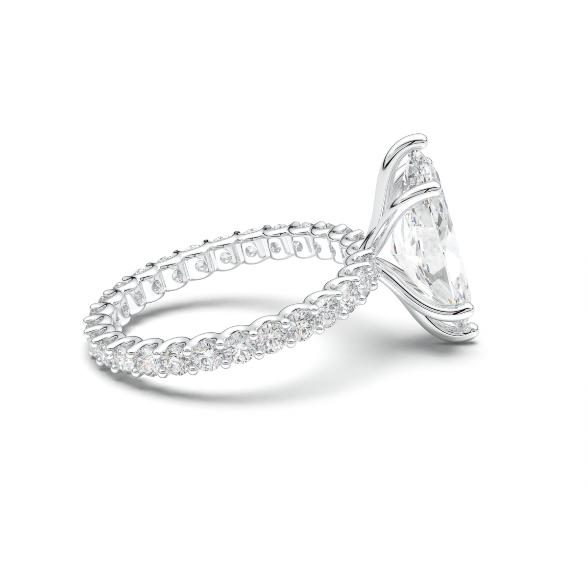 Marquise Pavé Engagement Ring