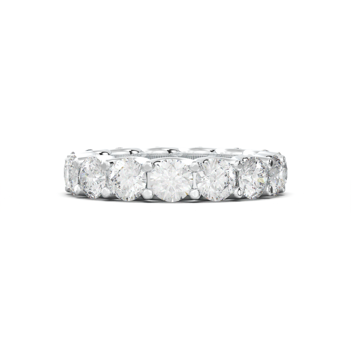Round Eternity Wedding Band