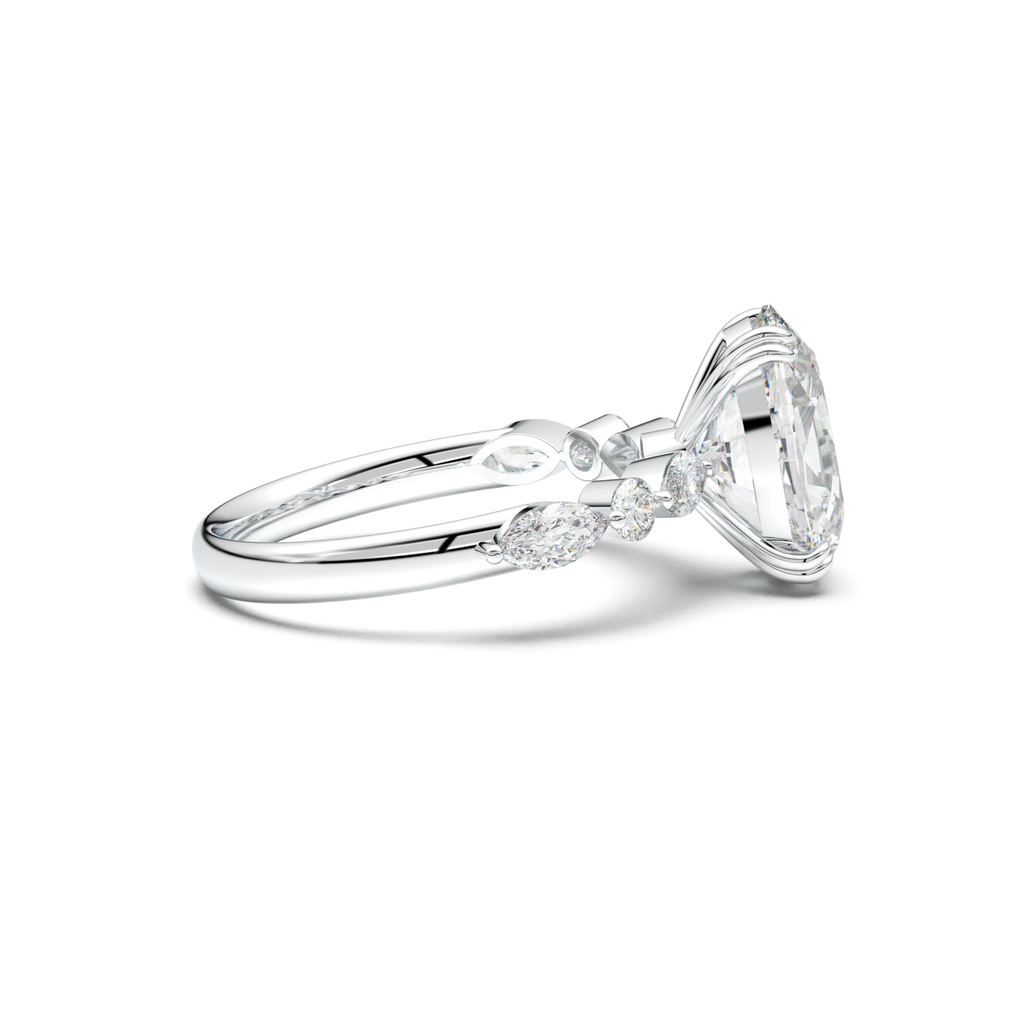 Oval Mixed-Shape Engagement Ring