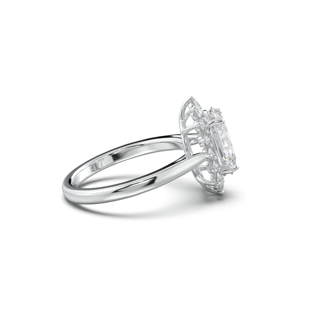 Oval Halo Engagement Ring