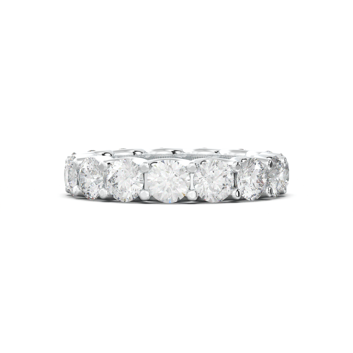 Round Eternity Wedding Band