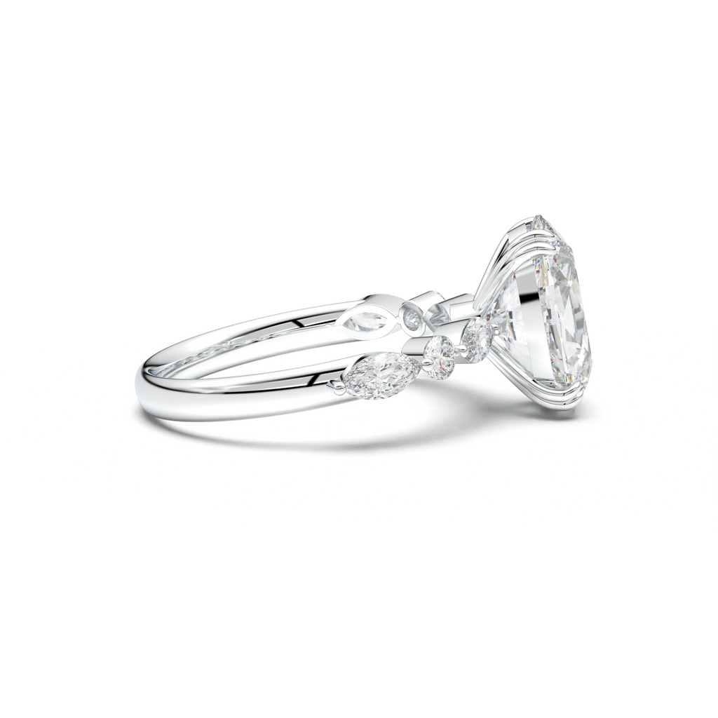 Oval Mixed-Shape Engagement Ring