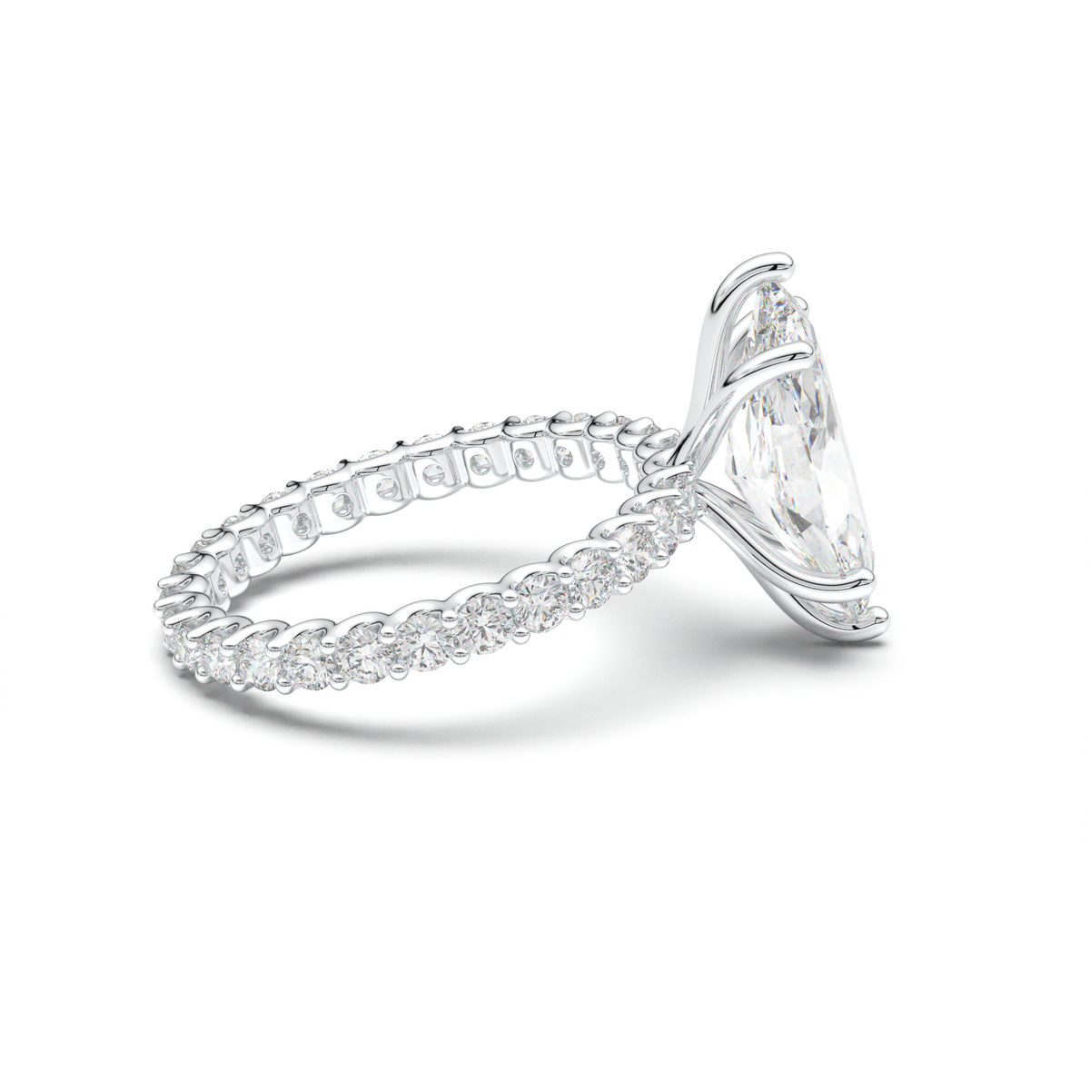 Marquise Pavé Engagement Ring