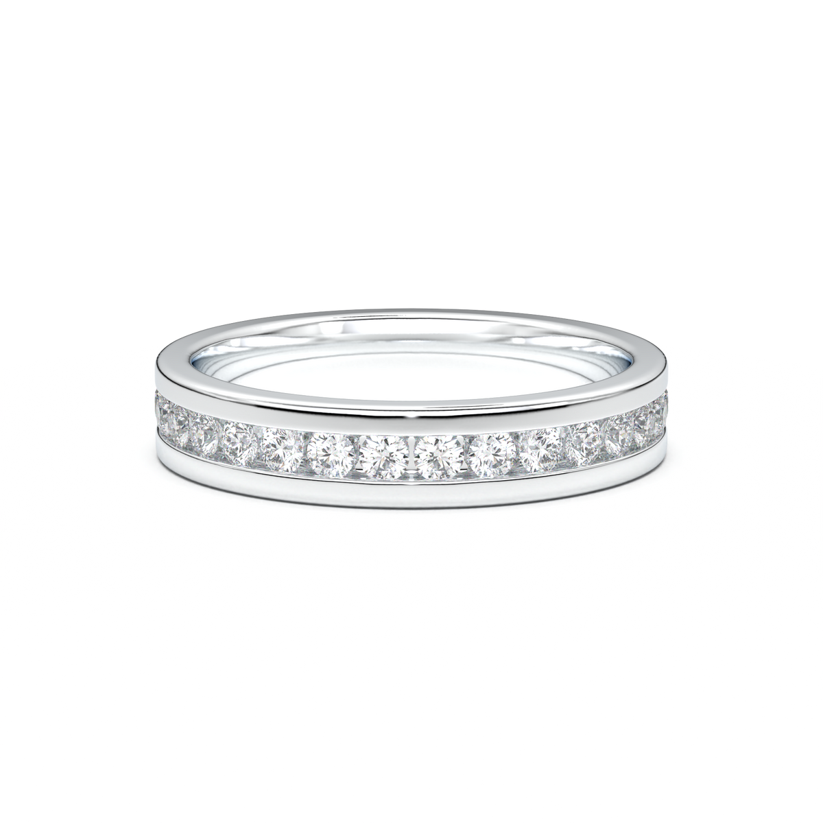 Channel-Set Diamond Men's Band