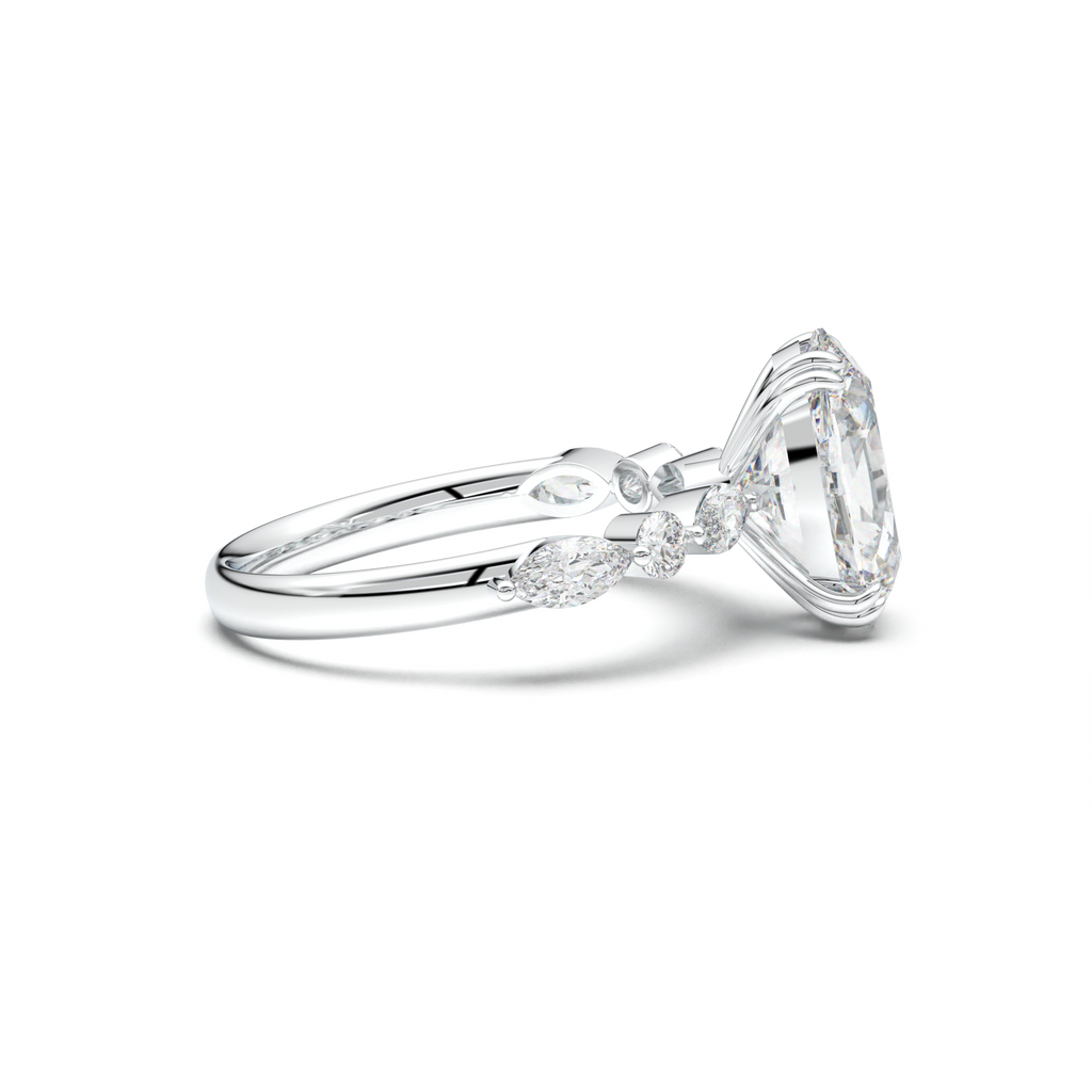 Oval Mixed-Shape Engagement Ring