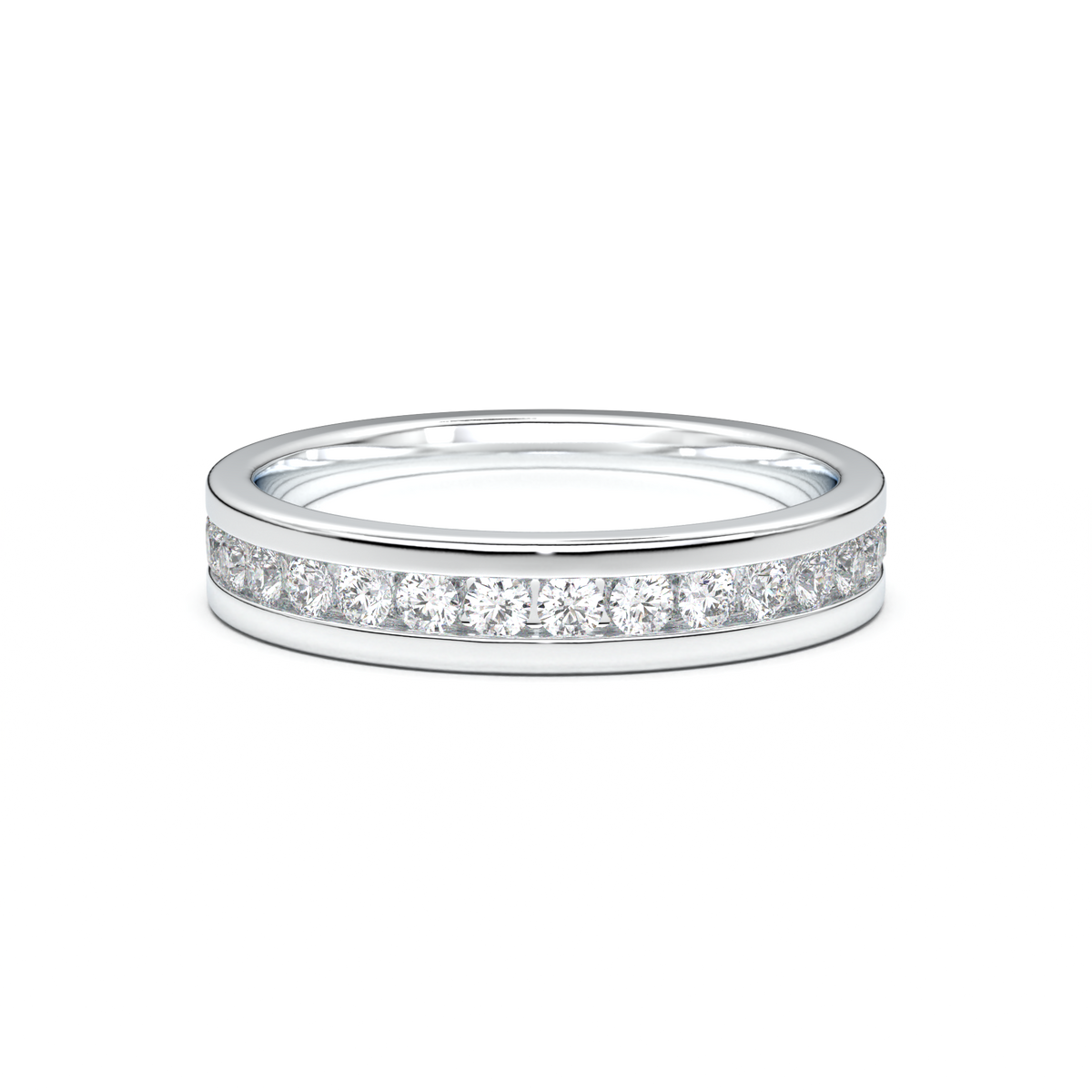 Channel-Set Diamond Men's Band