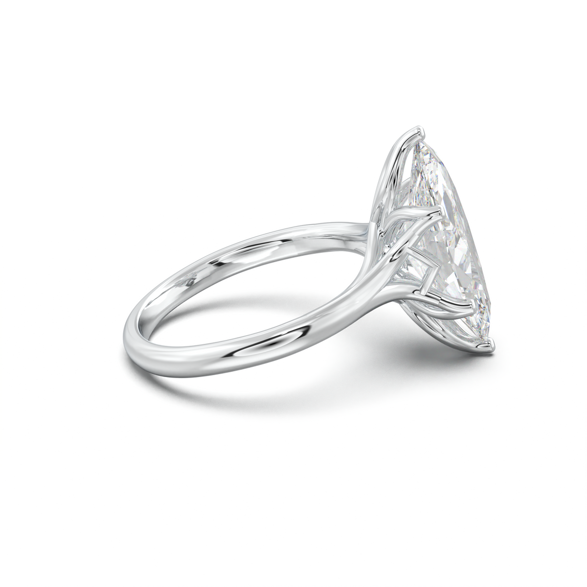 Marquise Solitaire with Hidden Diamond Accent