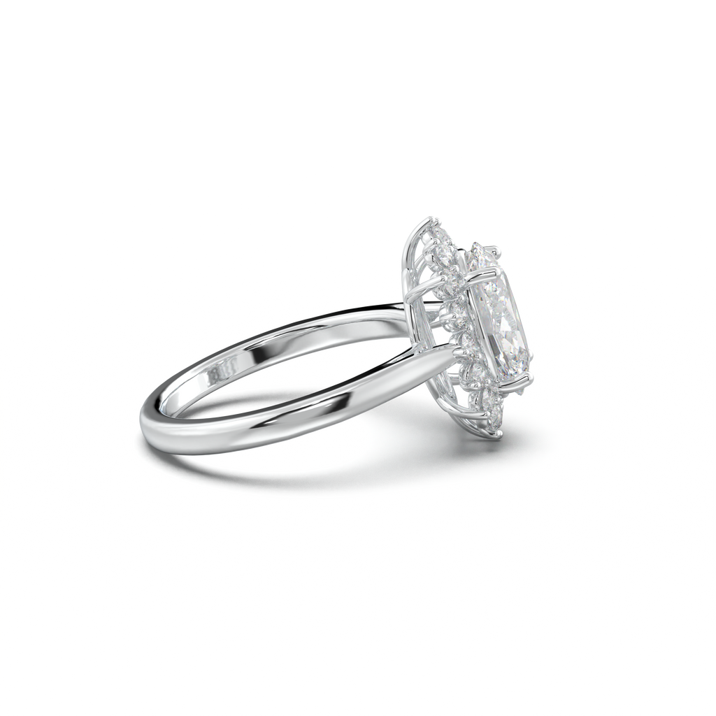 Oval Halo Engagement Ring