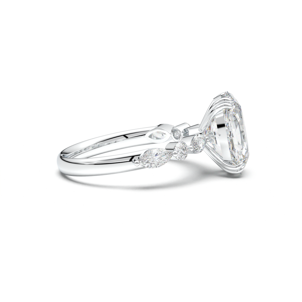 Oval Mixed-Shape Engagement Ring