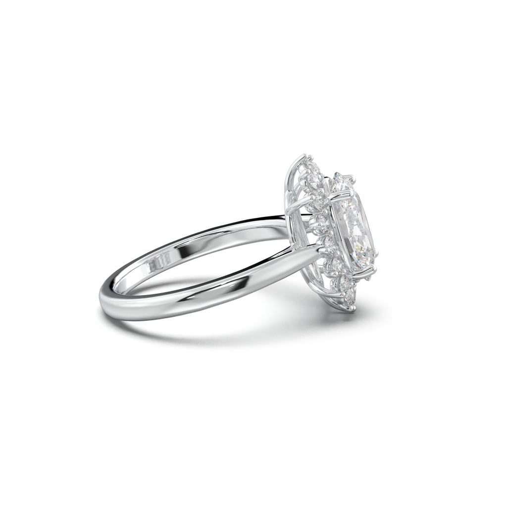 Oval Halo Engagement Ring