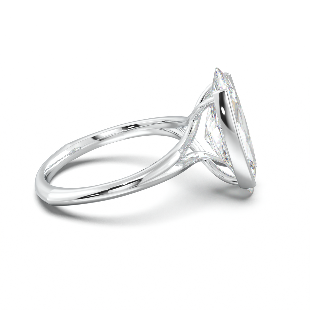Moval Halo Pavé Engagement Ring