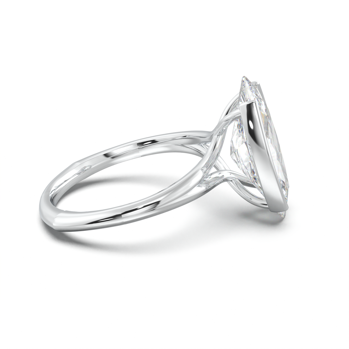 Moval Halo Pavé Engagement Ring