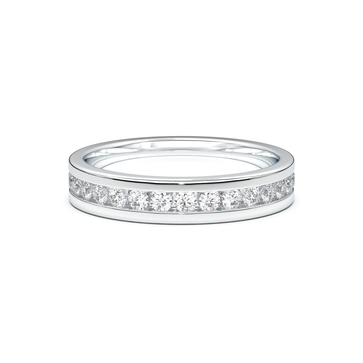 Channel-Set Diamond Men's Band