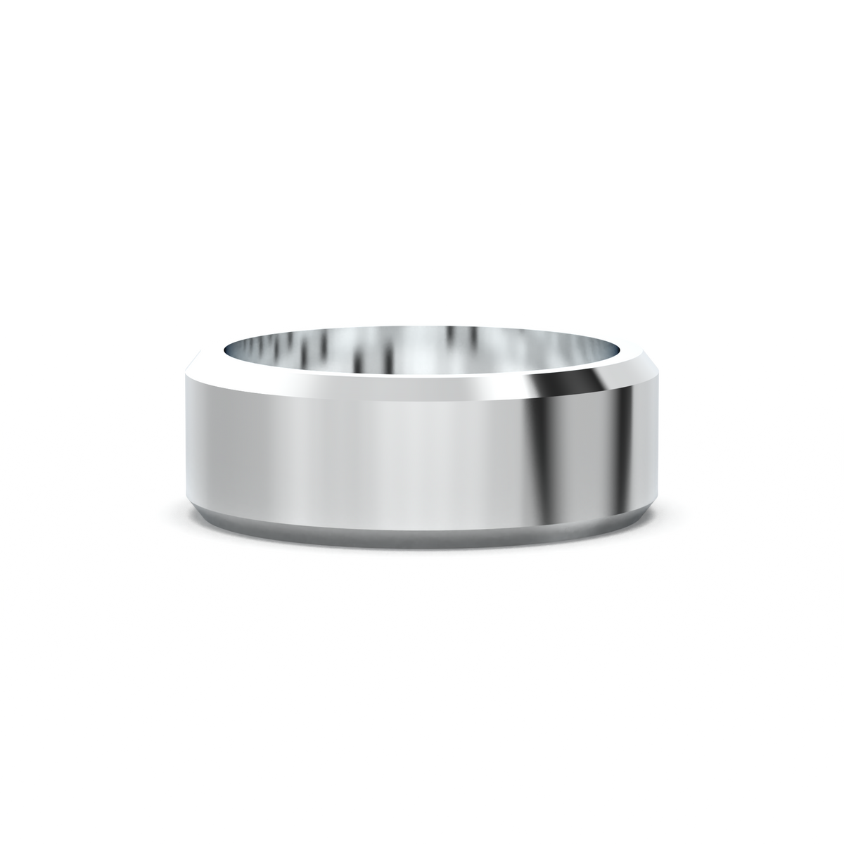Wide Beveled Men's Band