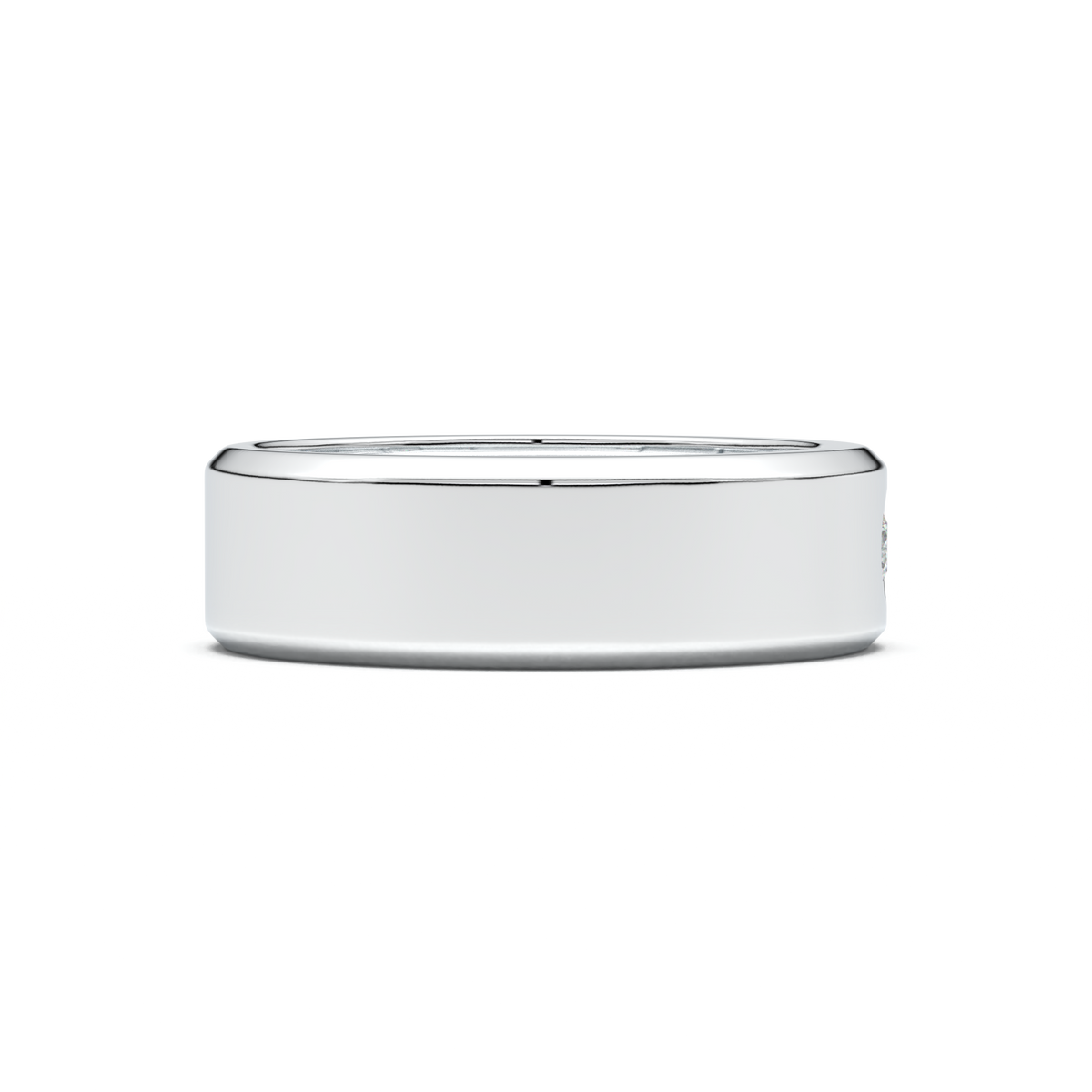 Flush-Set Round Men's Band