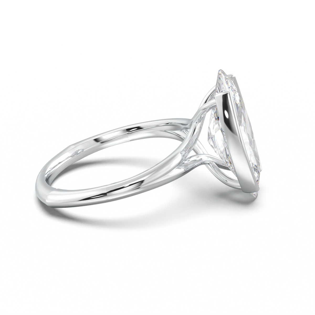 Moval Halo Pavé Engagement Ring