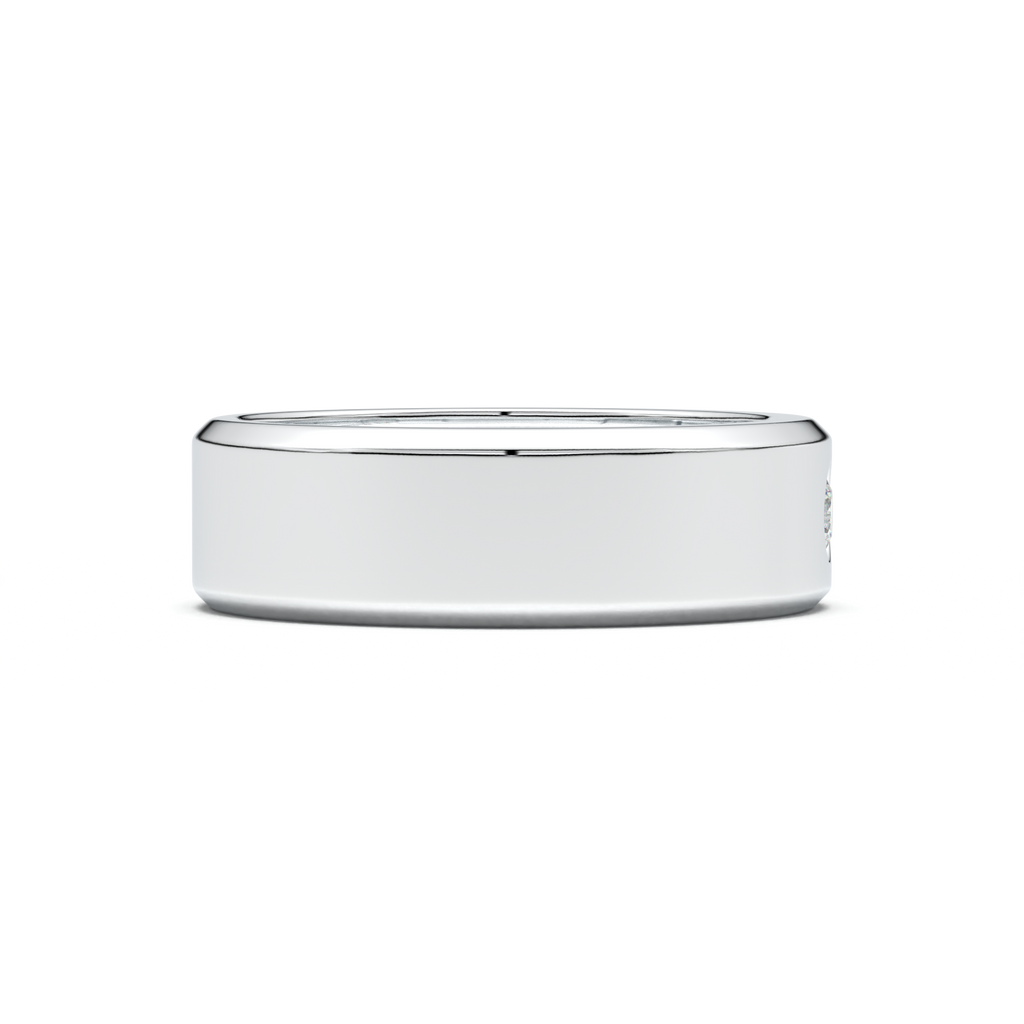 Flush-Set Round Men's Band