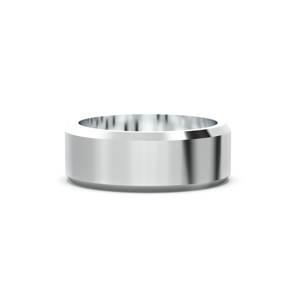 Wide Beveled Men's Band