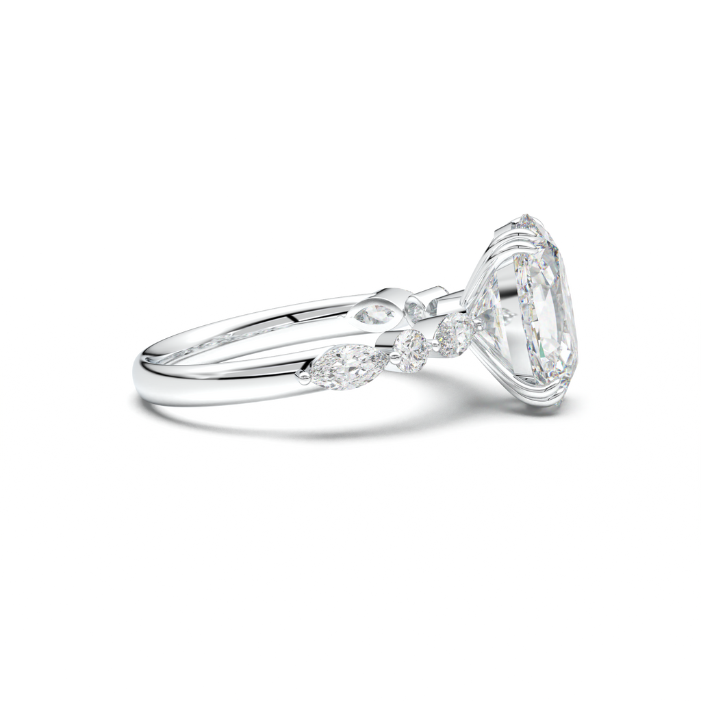 Oval Mixed-Shape Engagement Ring